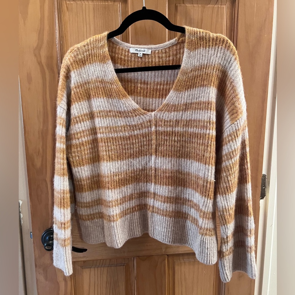 Madewell yellow sweater- worn once, like new